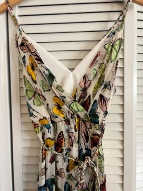 Alice and Olivia Long butterfly dress